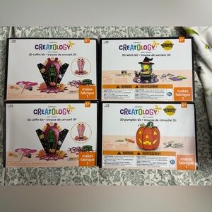 Creatology 3D Halloween Craft Kits - Pumpkin, Coffin, Witch